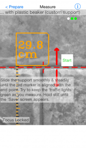 Measuring a wall tile