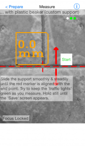 Measuring a wall tile